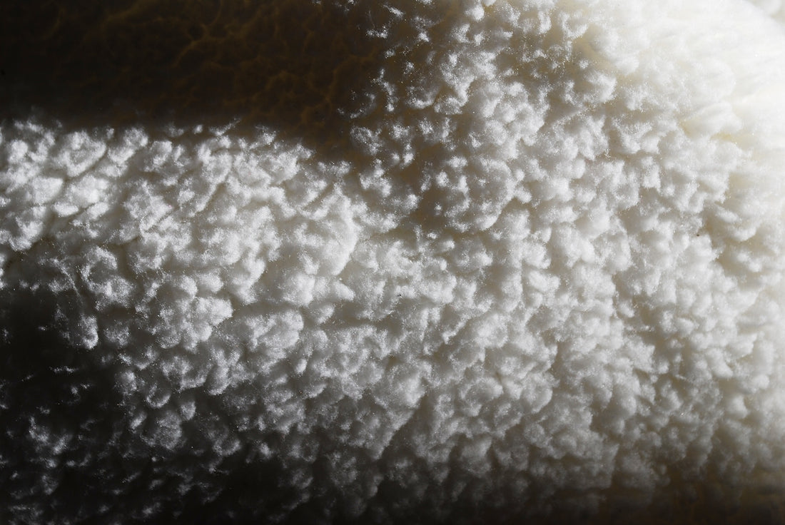 a close up view of a white substance