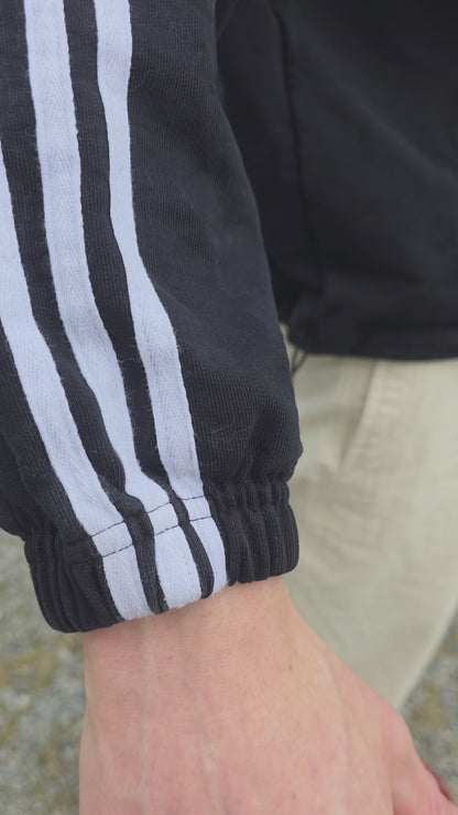 FUNDAMENTAL Striped Lapel Sweatshirt